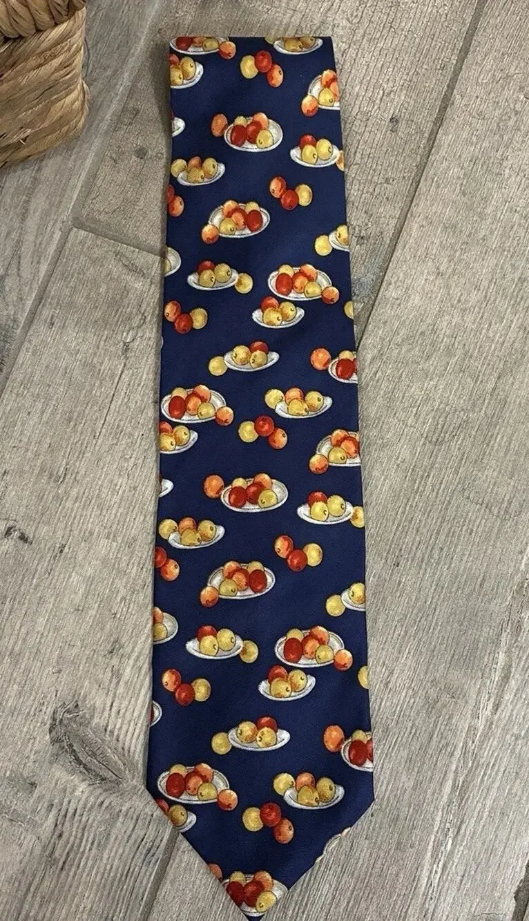 Philadelphia Museum of Art Silk Tie Vintage Post-Impressionist Fruit Still Life